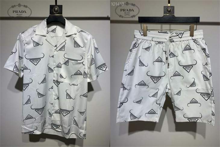 Picture of Prada Shirt Pant Suits _SKUPradaS-XXL12yn8224582
